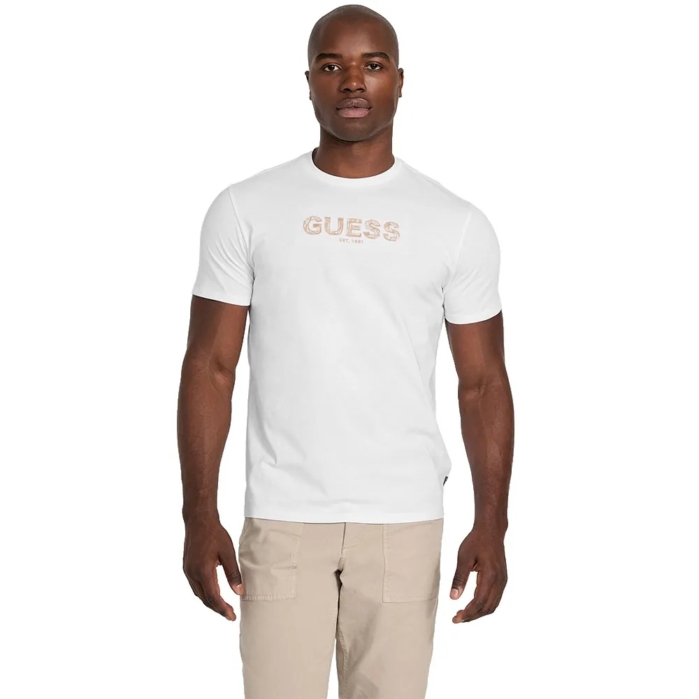 

Футболка с коротким рукавом Guess Basic Embroidery Logo, белый