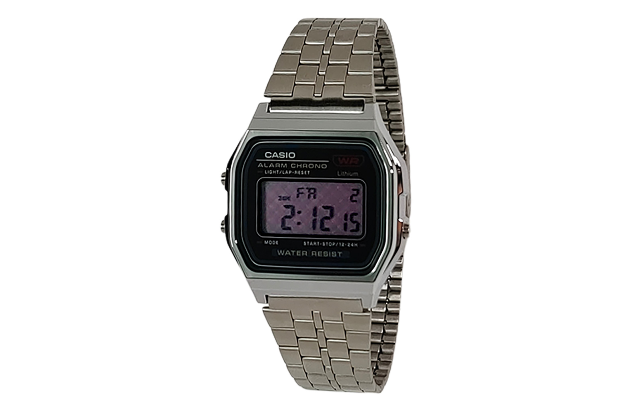

CASIO Часы Retrofit Series Quartz Movement Stainless Steel Strap Watch Unisex Black Dial