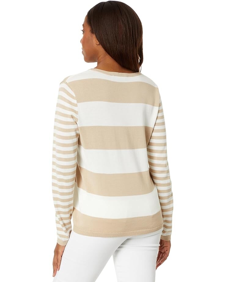 

Свитер Tommy Hilfiger Mixed Stripe Ivy Sweater, цвет Khaki Multi