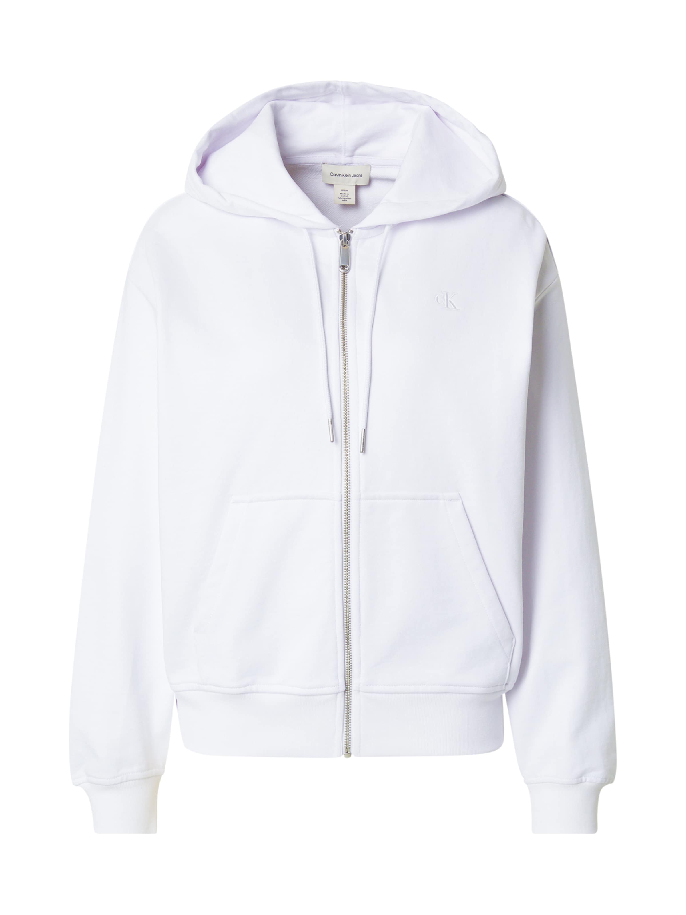 

Calvin Klein Jeans Белый худи на молнии