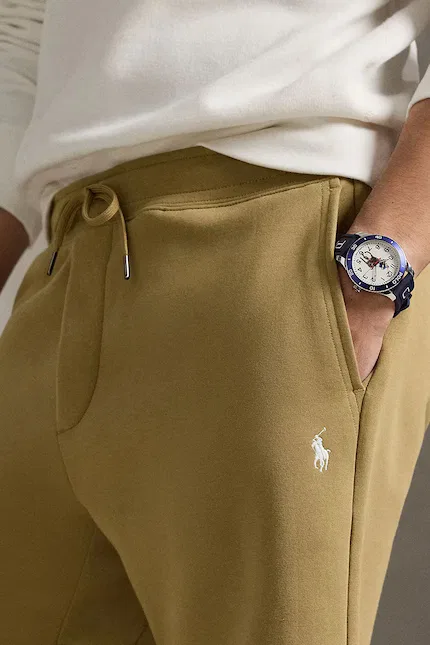 Шорты спортивные из мягкого трикотажа Polo Ralph Lauren, зеленый — фото 4