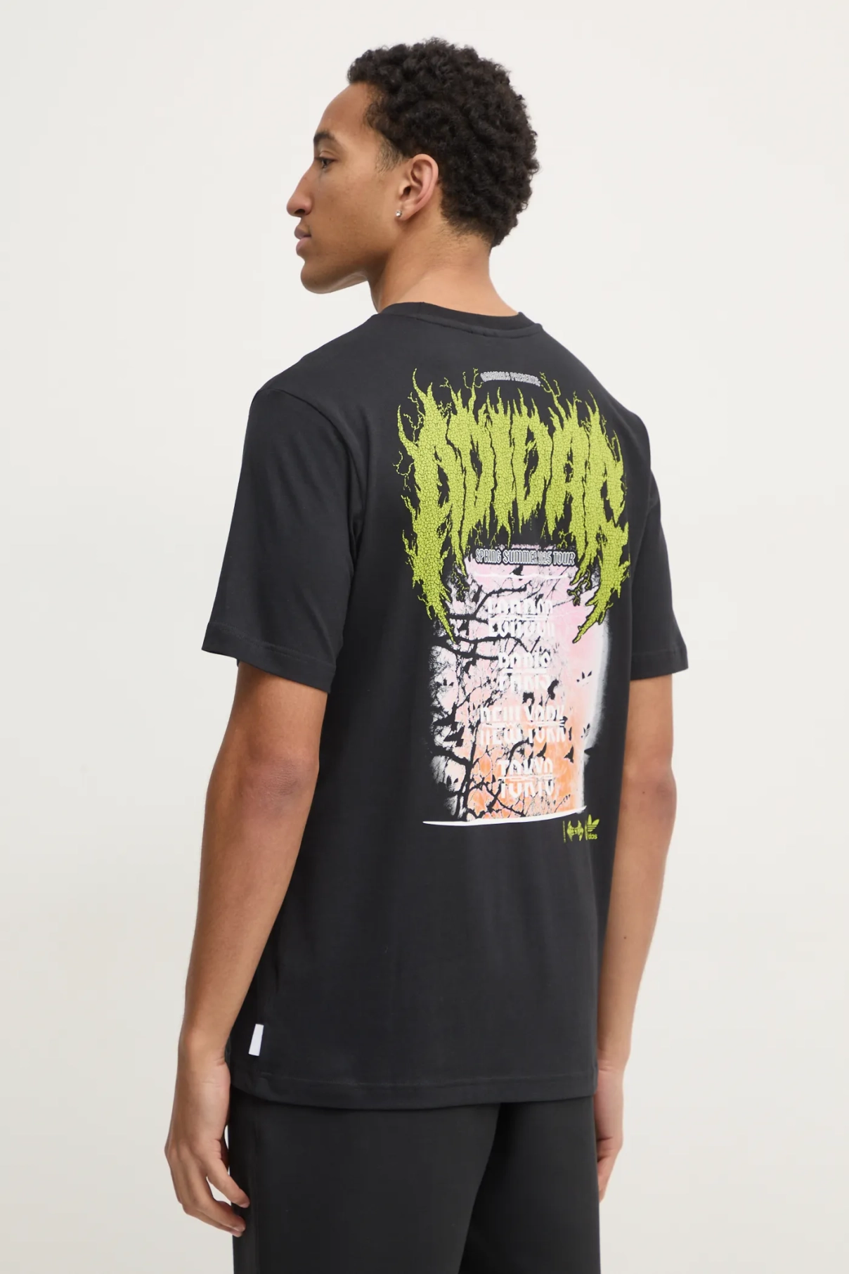 

Хлопковая футболка Q12 TS DEATH adidas Originals, черный