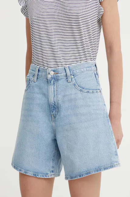 Шорты джинсовые High багги Short Levi's, синий