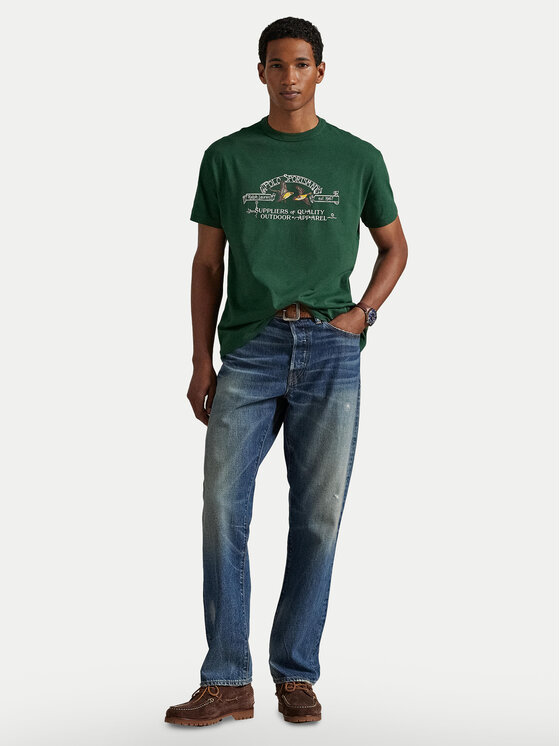 Футболка classic fit 710981142004 Polo Ralph Lauren, зеленый — фото 2