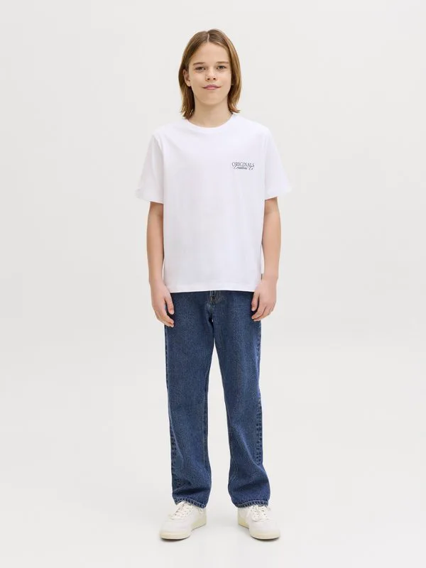 Джинсы прямого кроя jjichris jjoriginal Jack & Jones Junior, Blue Denim — фото 2