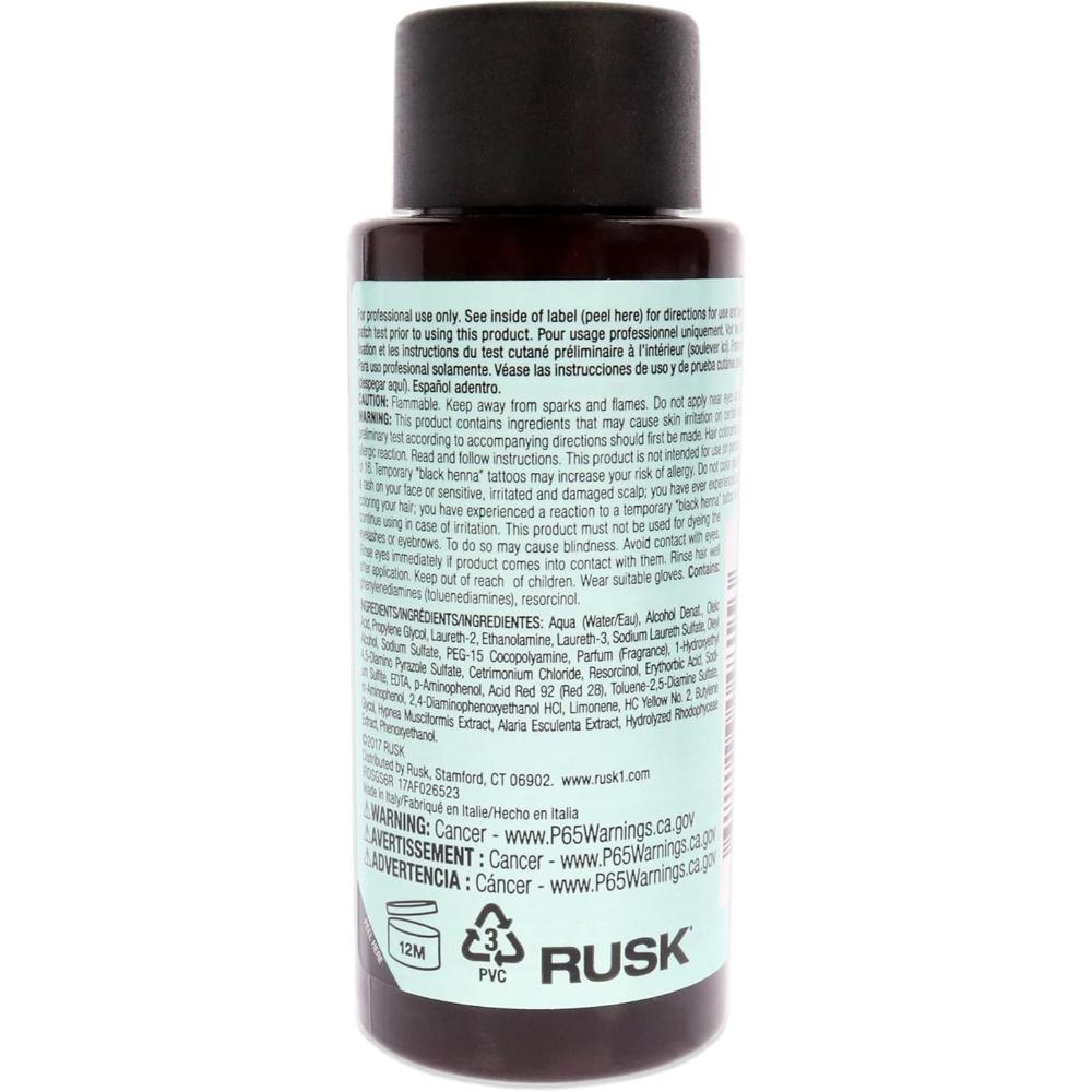 Полуперманентная краска для волос Deepshine Gloss - 6R темно-рыжий блонд от Rusk, подходит для мужчин и женщин - 2 унции (57 г) — фото 2
