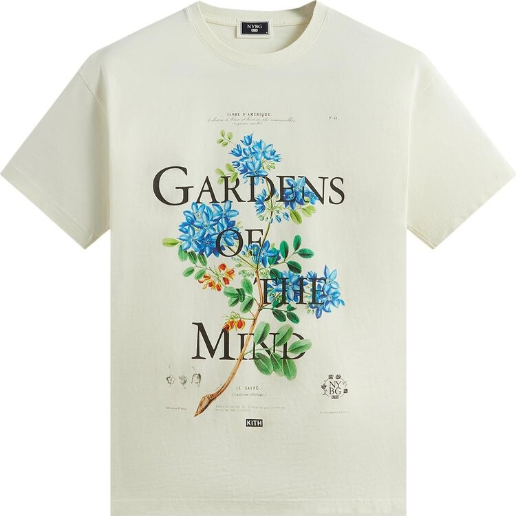 

Футболка Kith x New York Botanical Garden Gayac Vintage 'Silk', кремовый
