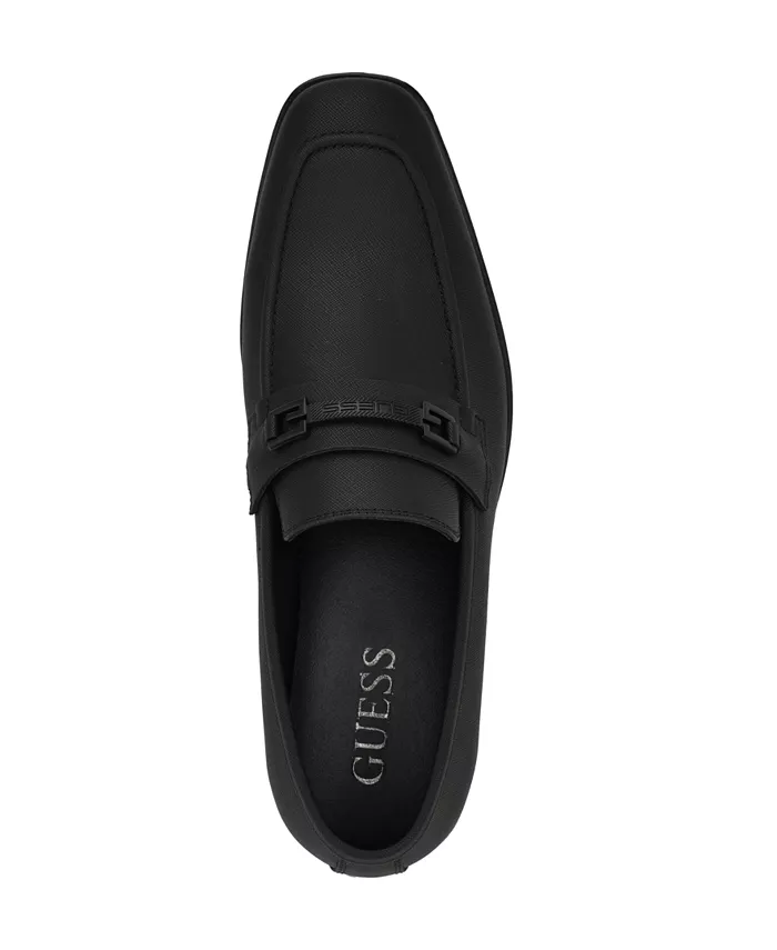 Мужские классические лоферы Hollas Square Toe Slip-On GUESS, черный — фото 3