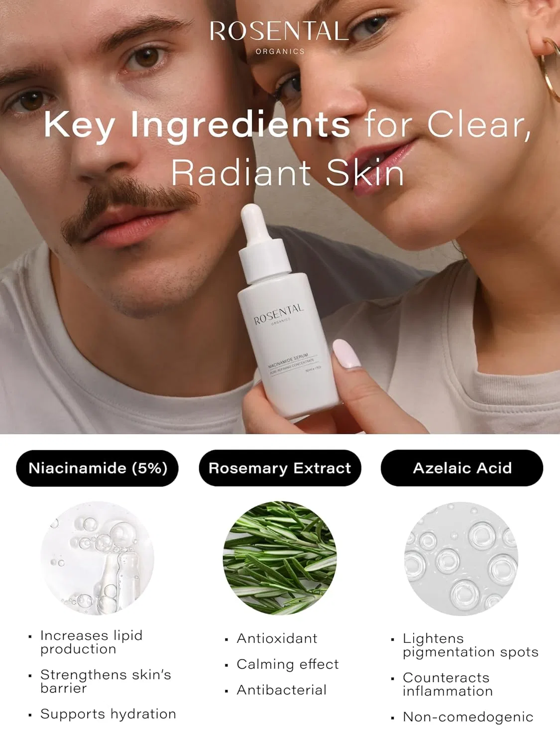 Сыворотка Rosental — «Niacinamide+ Serum Pore-Refining Treatment» от Organics — фото 3