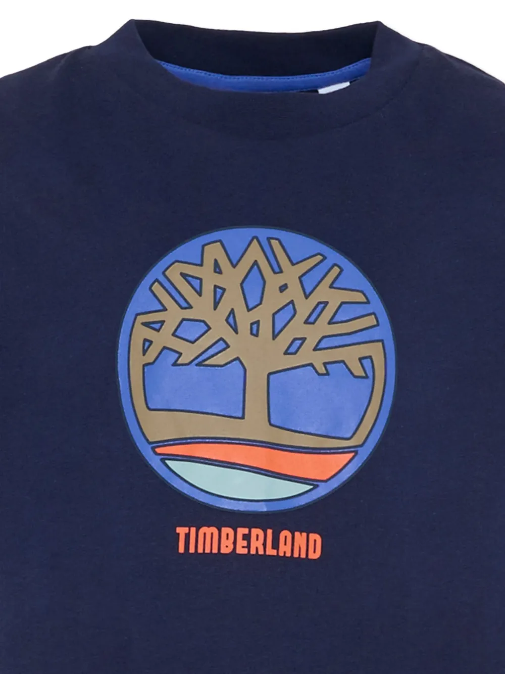 Футболка с коротким рукавом и логотипом Timberland Kids, синий — фото 3