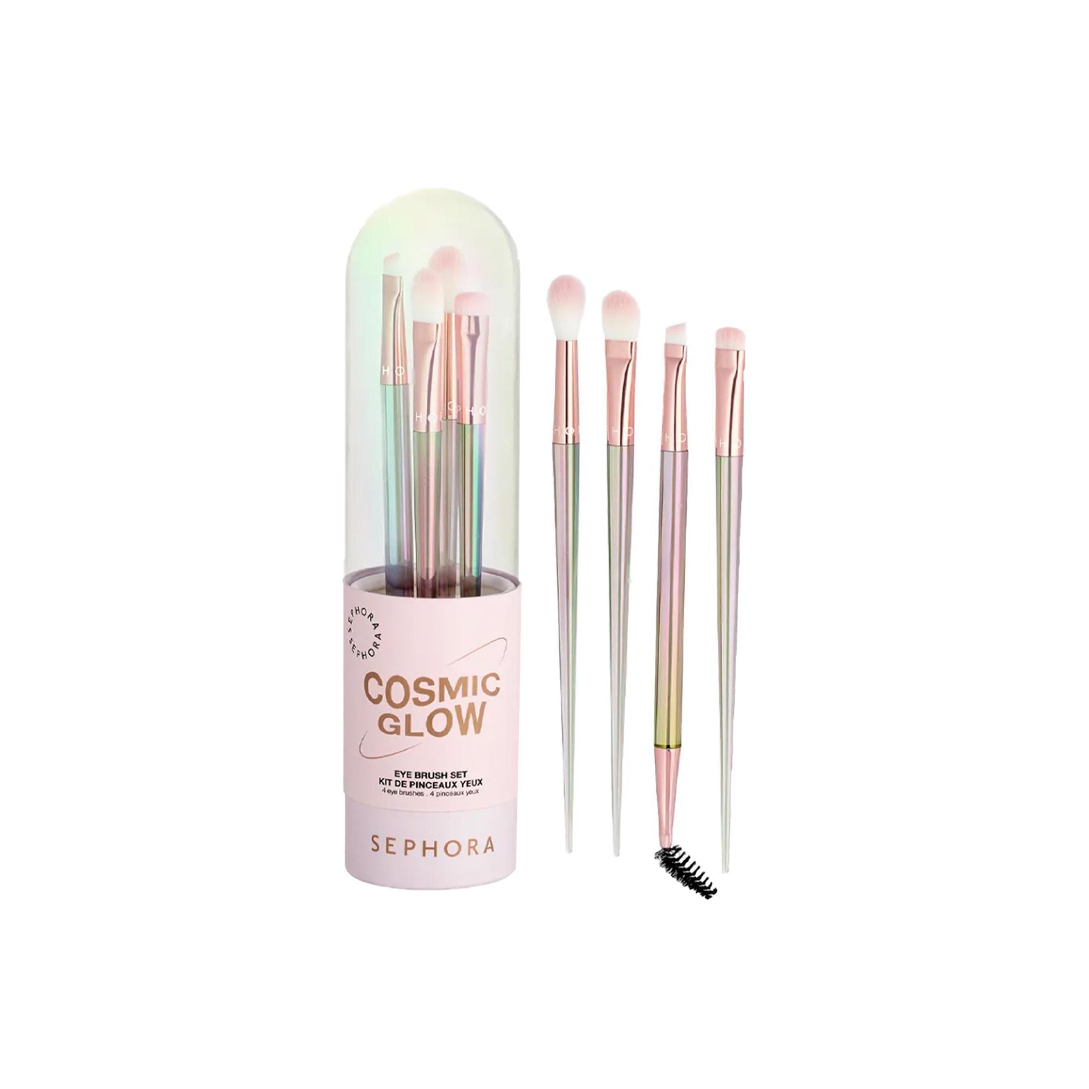 Набор кистей для макияжа Universe Glow, мягкие и бережные для кожи, комплект из 4 штук Sephora — фото 2