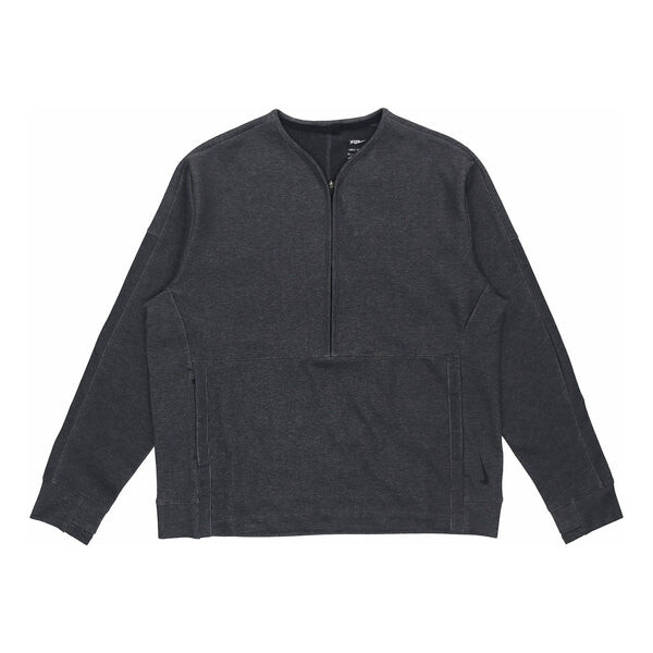 

Футболка men's sports half zipper knit pullover long sleeves gray t-shirt Nike, серый