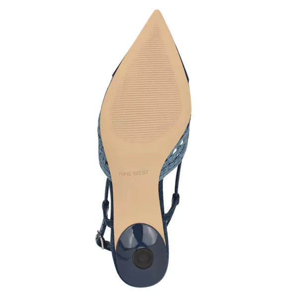 Женские туфли Railen с острым носком и открытой пяткой Nine West, цвет cream black — фото 3