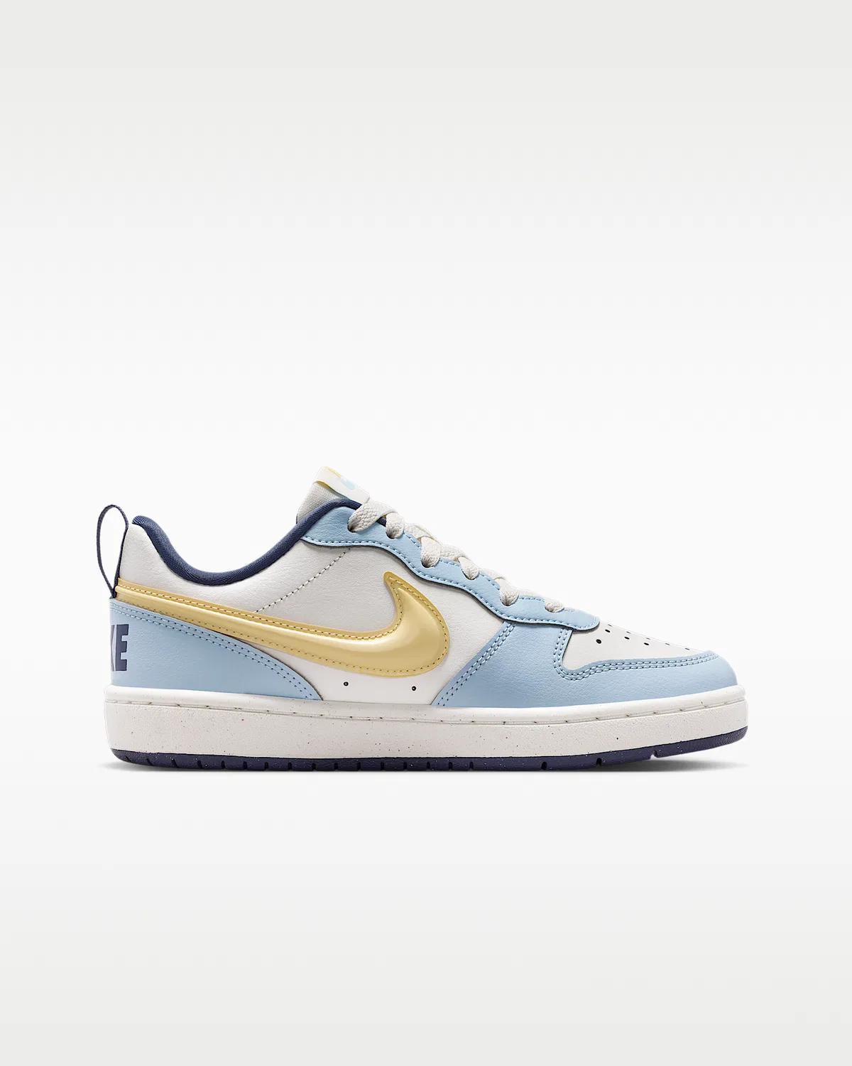 Кроссовки Nike Court Borough Low Recraft для детей, Sail/Sail/Celestine Blue/Soft Yellow — фото 3