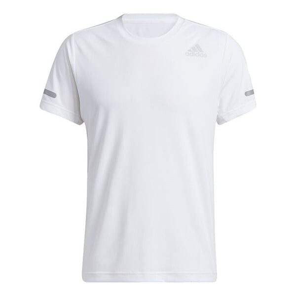 

Футболка elevate train t reflective training sports short sleeve white Adidas, белый