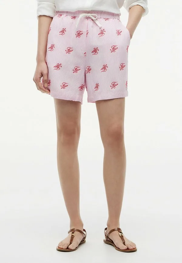 Шорты с принтом Tommy Hilfiger, Script Ithaca Rose Petal