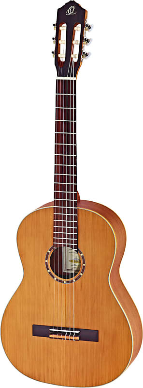 

Акустическая гитара Ortega Guitars R122L Family Series Left Handed Nylon 6-String Guitar w/ Free Bag, Cedar Top and Mahogany Body, Satin Finish