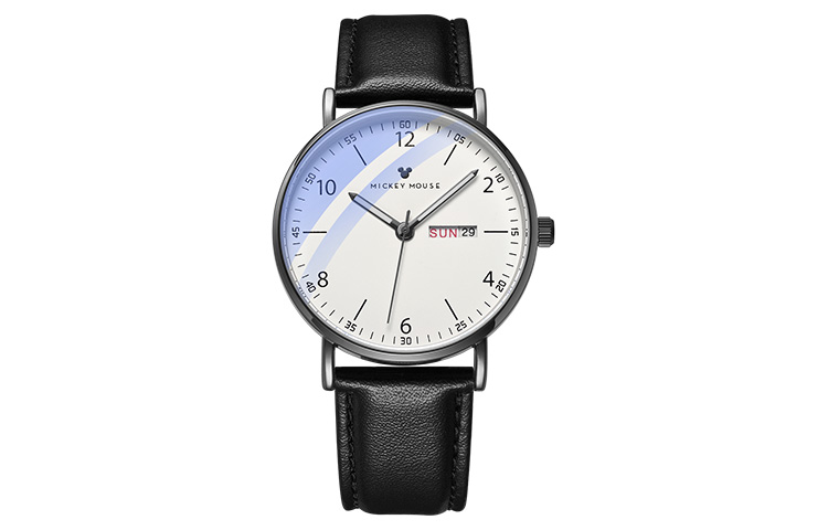 

Disney Часы Quicksand Starry Sky Quartz Movement Leather Strap Watch Unisex White Dial