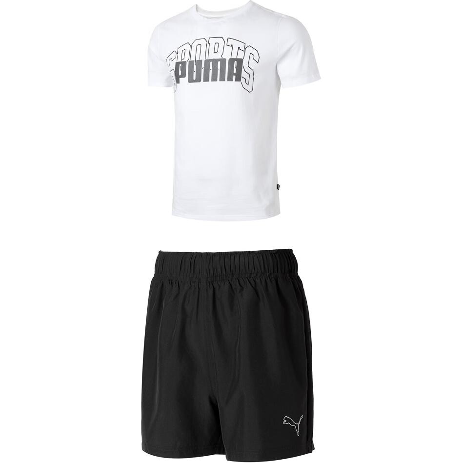 

Повседневная спортивная одежда для мужчин белого и черного цвета Puma, черный