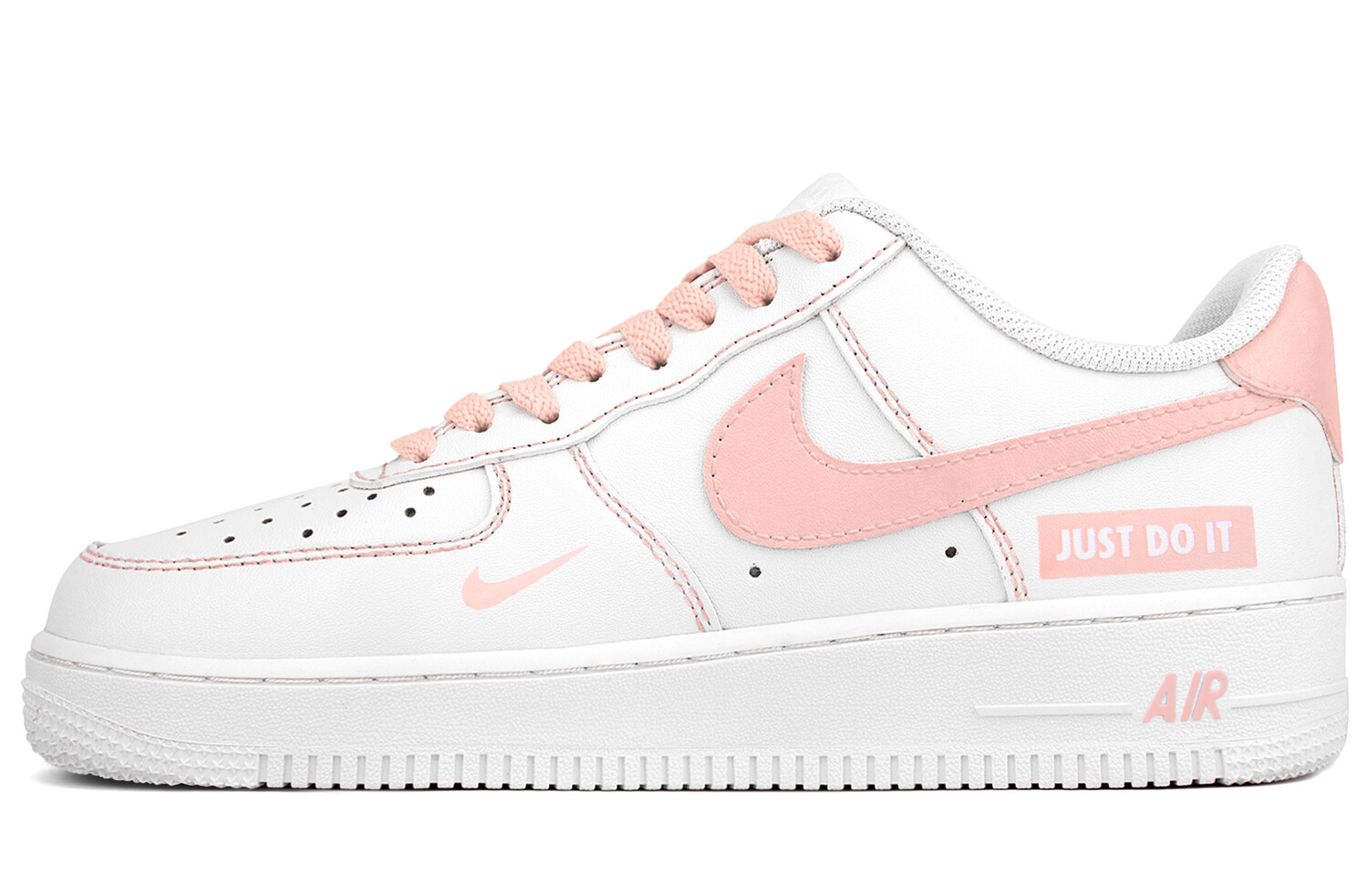 

Кроссовки Air Force 1 для скейтбординга унисекс с низким верхом Nike, цвет White Pink - Box