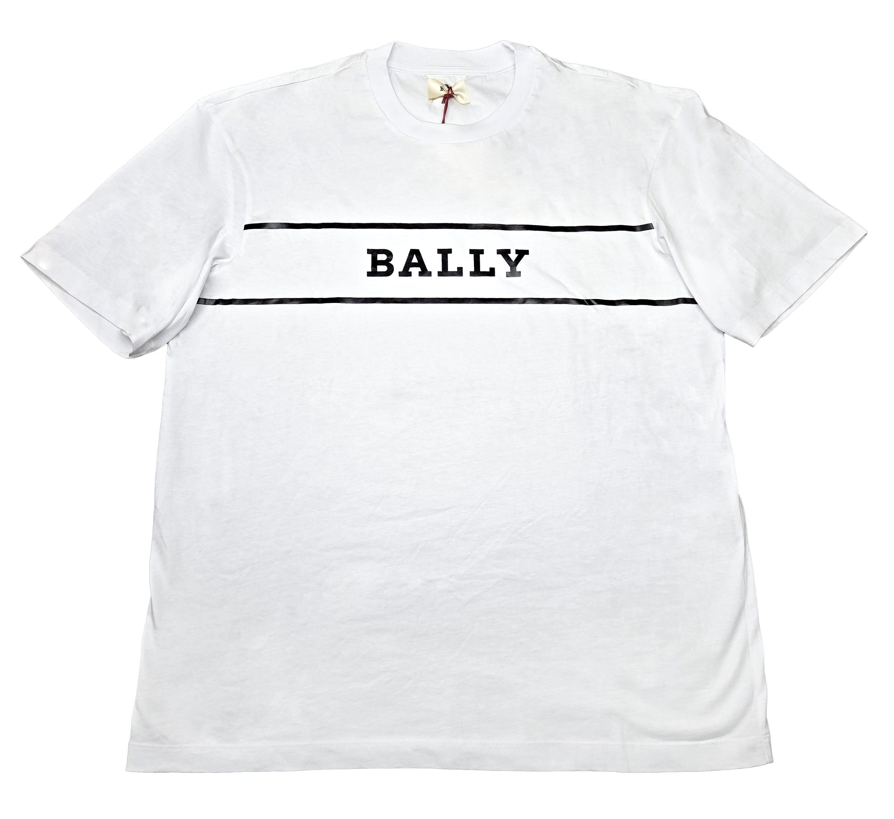

Футболка мужская белая хлопковая с логотипом Bally 6234333, размер L