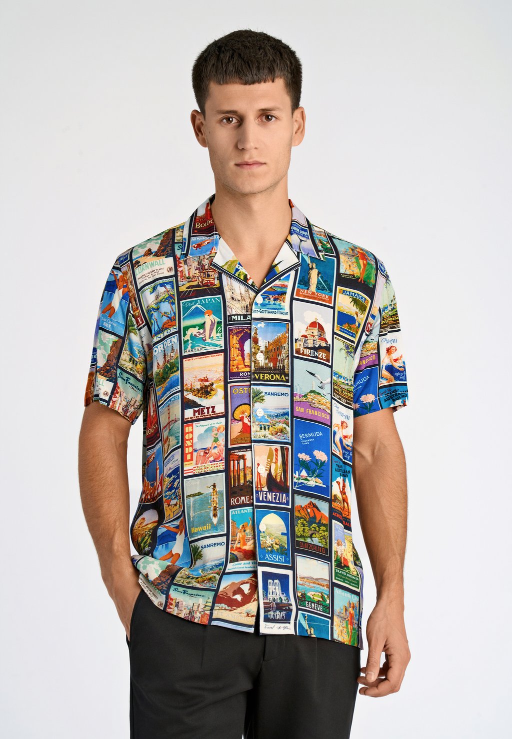 

Рубашка RESORT SHIRT Lindbergh, темно-синий