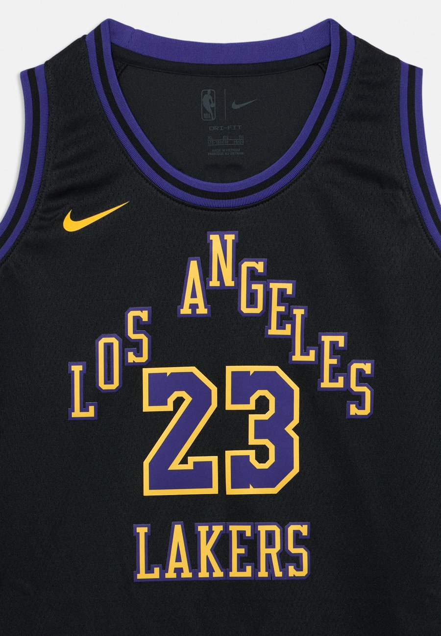Топ Nike Performance NBA LOS ANGELES LAKERS LEBRON JAMES BOYS CITY EDITION SWINGMAN UNISEX, Black — фото 3