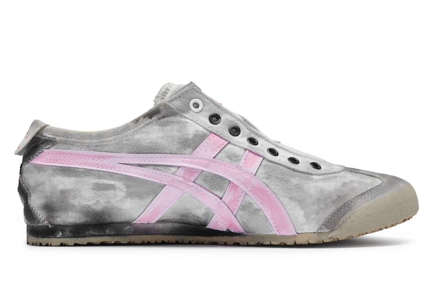 Onitsuka Tiger Мексика 66 повседневные кроссовки унисекс низкие розово-серые, цвет Gray Pink — фото 3