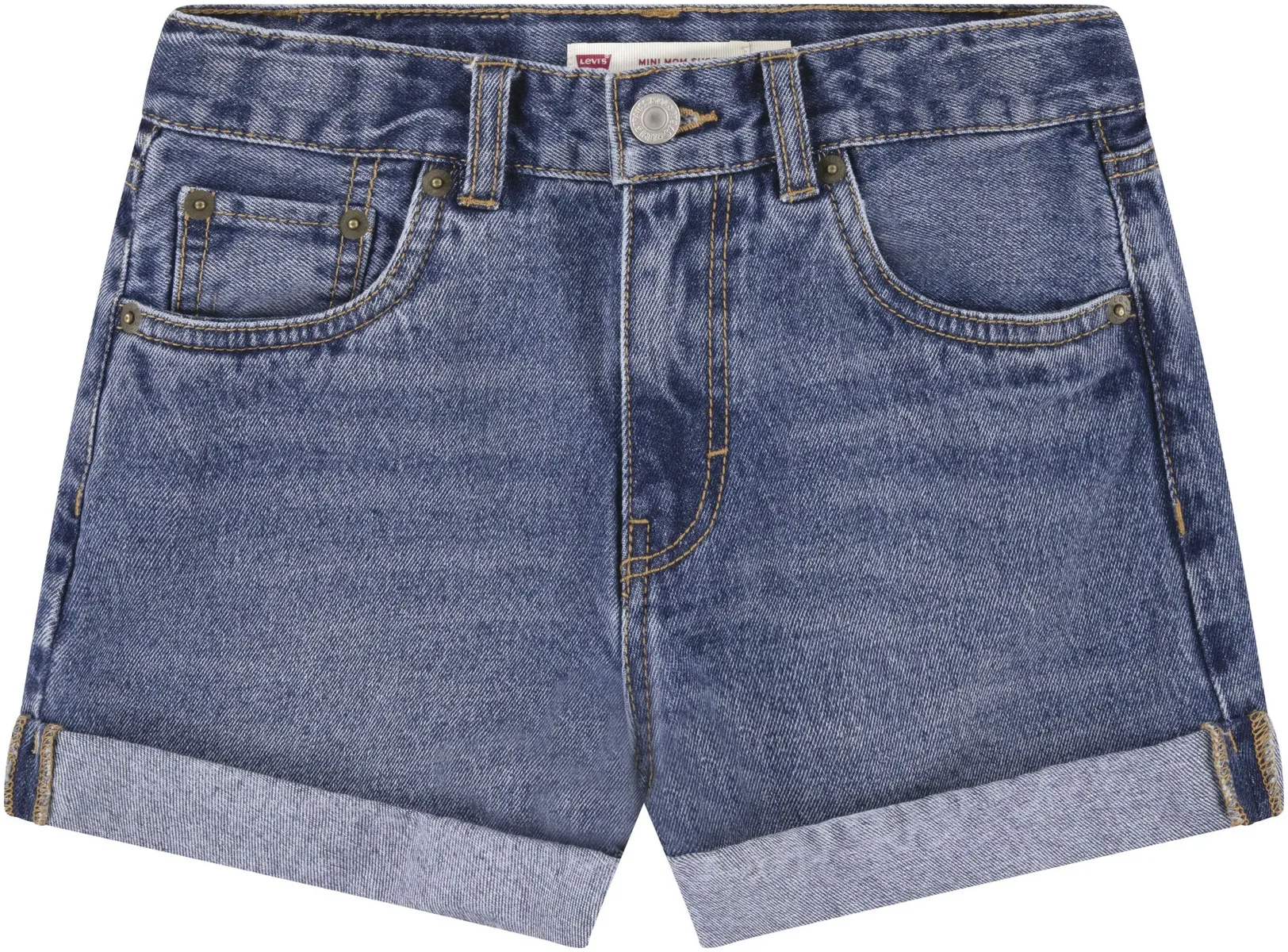 

Детские джинсовые шорты Levi's "LVG MINI MOM SHORT W/ ROLL CUF", для ДЕВОЧЕК Levi'S Kids, цвет Pinky Promis