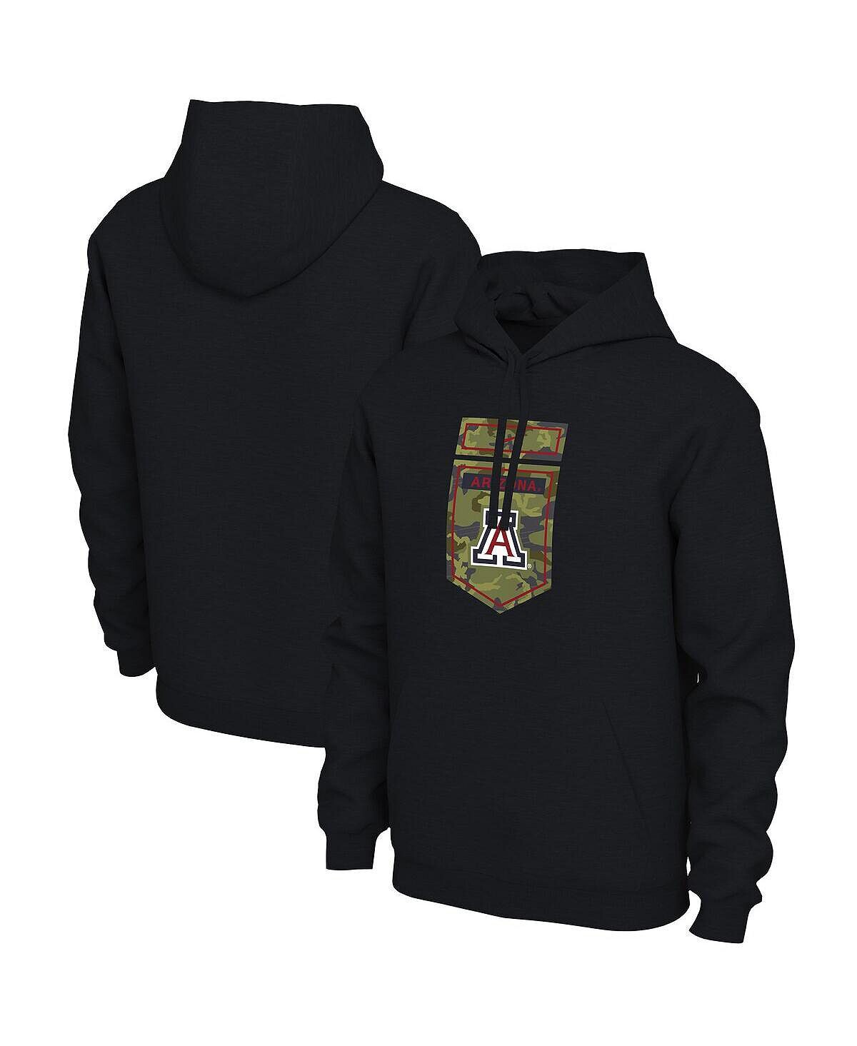 

Мужской черный пуловер с капюшоном Arizona Wildcats Veterans Camo Nike