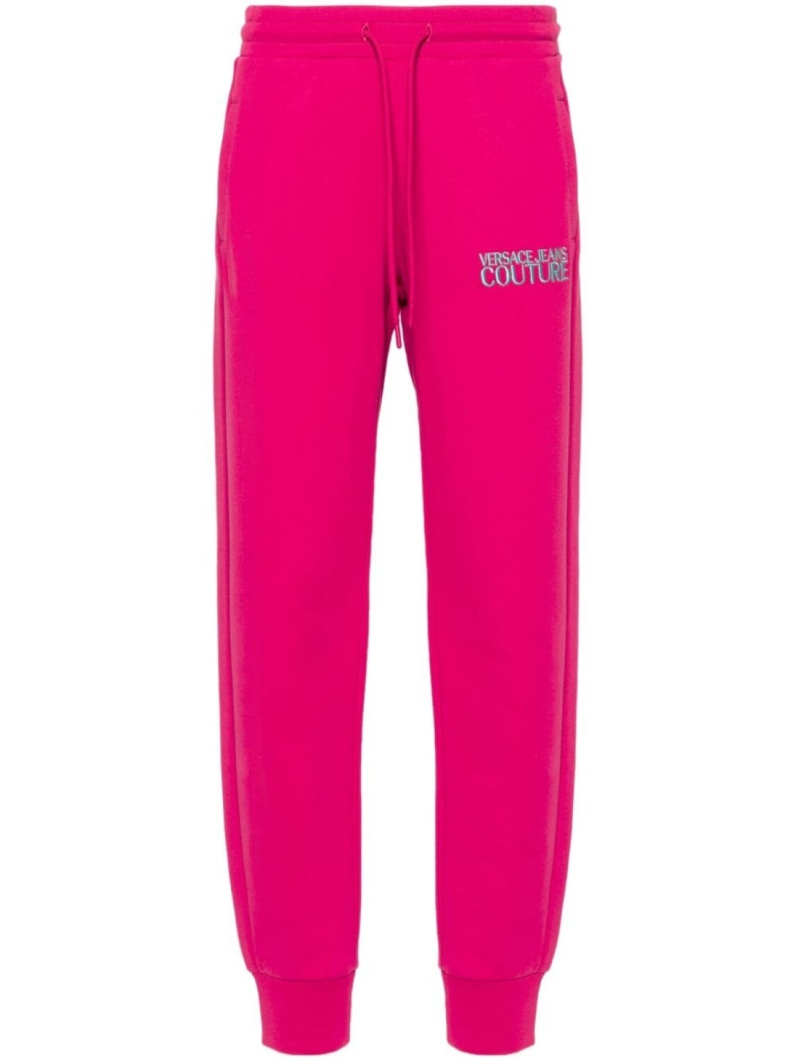 

Versace Jeans Couture спортивные брюки с вышитым логотипом, розовый