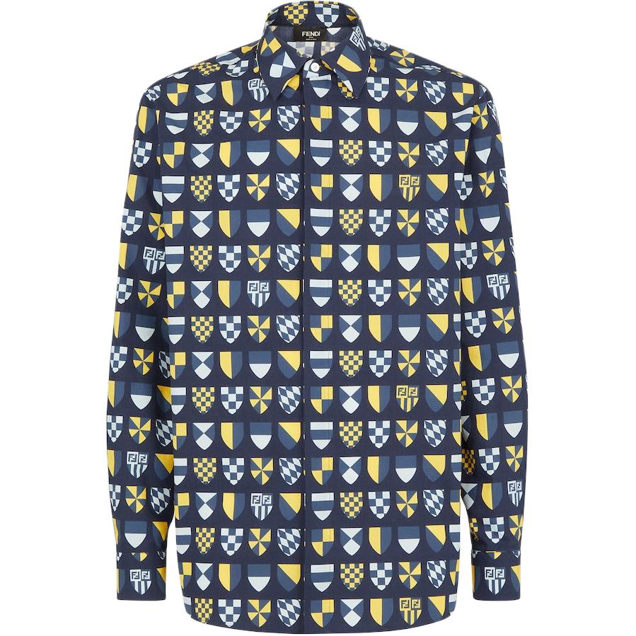 

Графическая рубашка с длинным рукавом FENDI, мультиколор