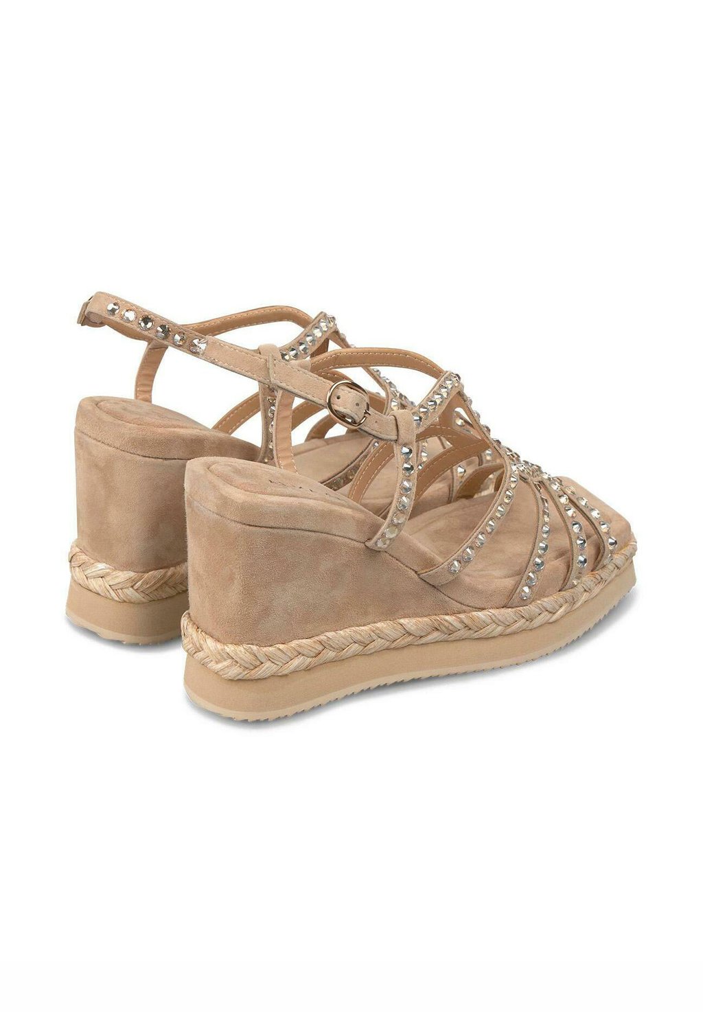 Босоножки на танкетке CON CIERRE HEBILLA - High heeled sandals Alma en Pena, светло-коричневый — фото 4