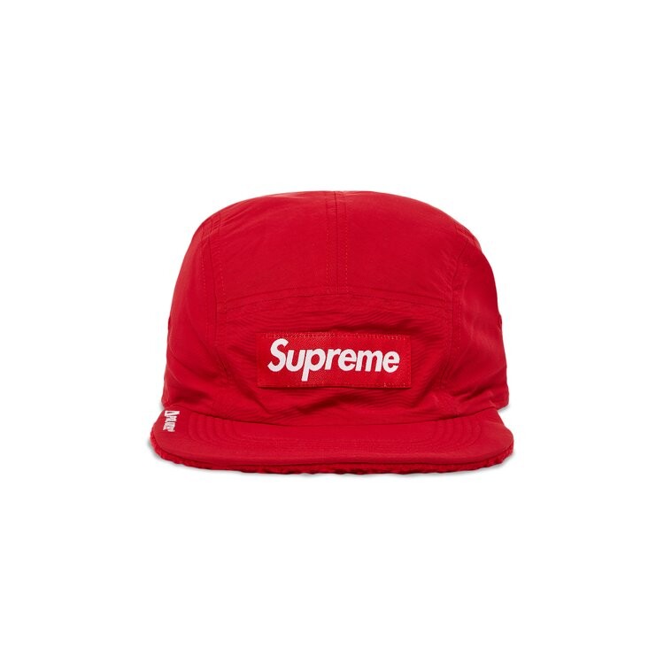 

Бейсболка Supreme Polartec Shearling Reversible Camp Cap, красный