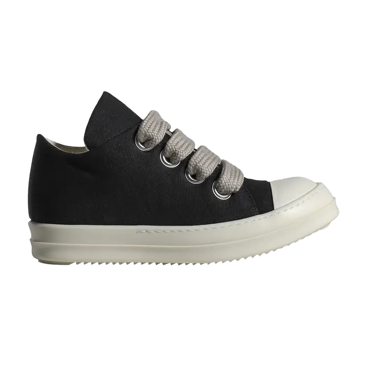 Кроссовки Rick Owens Wmns DRKSHDW Hollywood Jumbo Lace Puffer Low 'Black Milk', черный