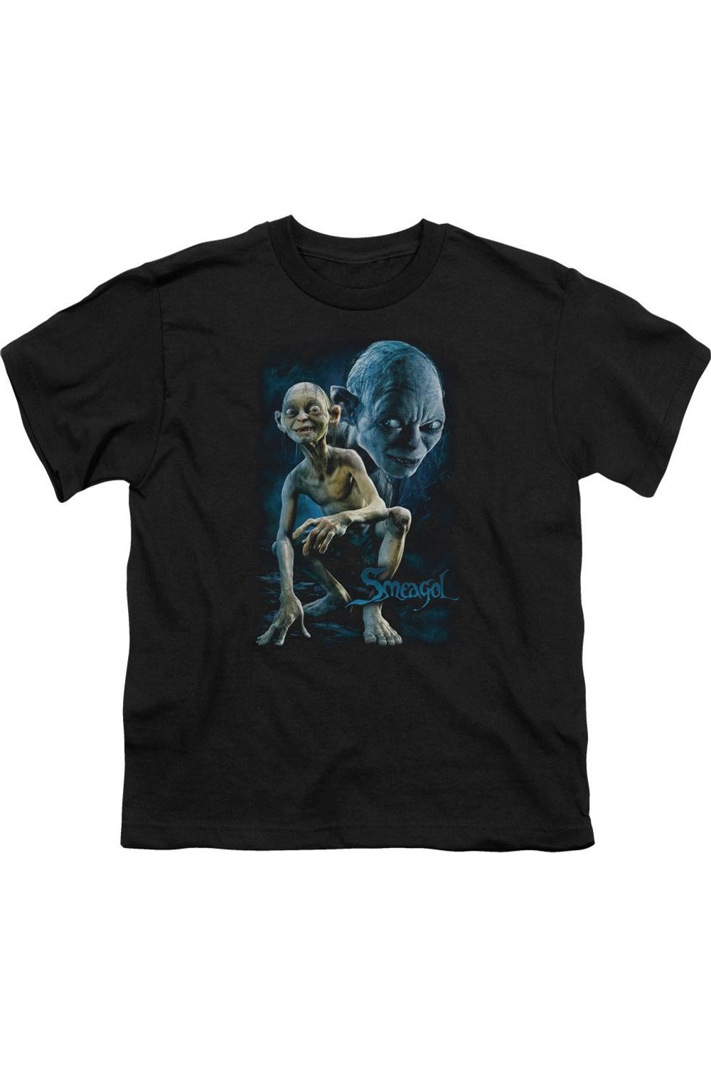 

Футболка с коротким рукавом для детей "Властелин Колец" Смеагол Gildan, черный