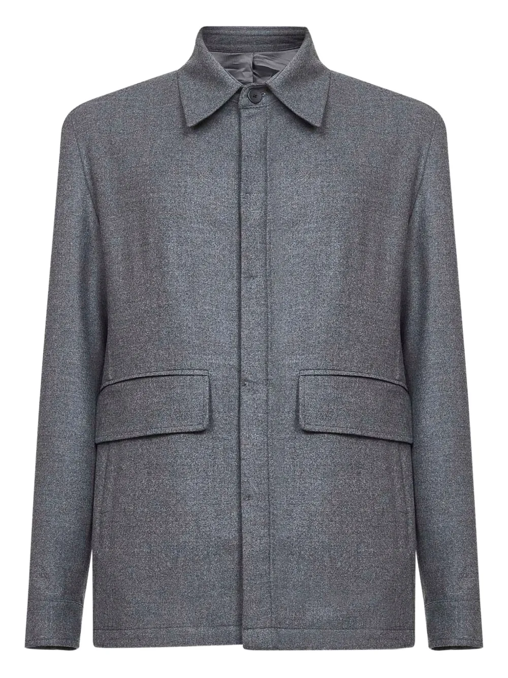 

Рубашка-куртка с накладными карманами D4.0, серый