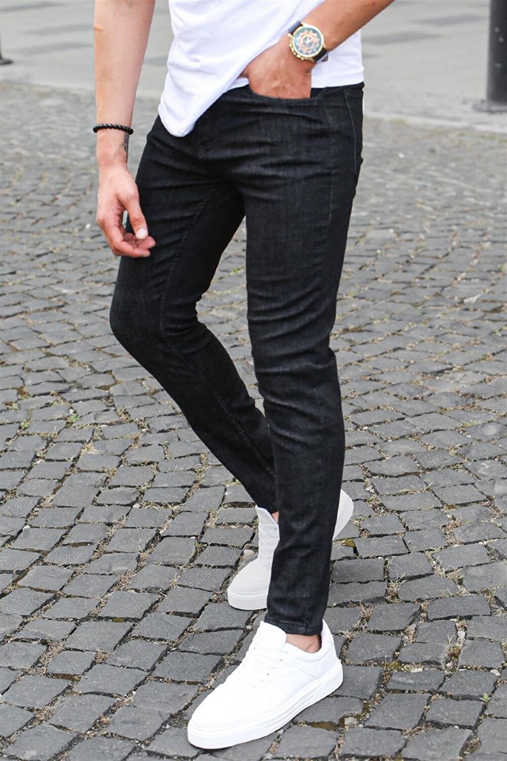 

Черные мужские джинсы Slim Fit премиум-класса 6389 MADMEXT