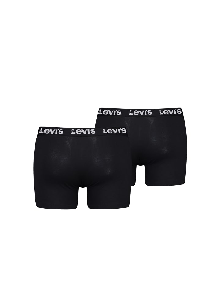 Levi´s Боксерские шорты LEVIS Men Repeat Logo Boxer 2P черного цвета — фото 2