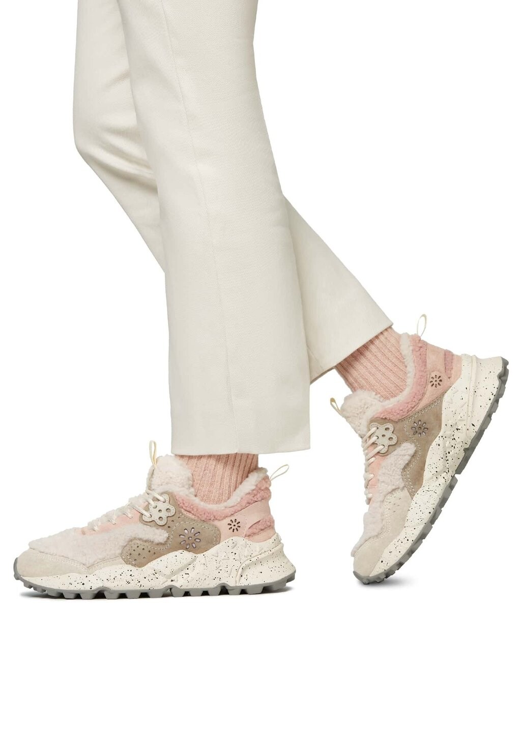 

Низкие кроссовки Kotetsu Flower Mountain, цвет creme weiß