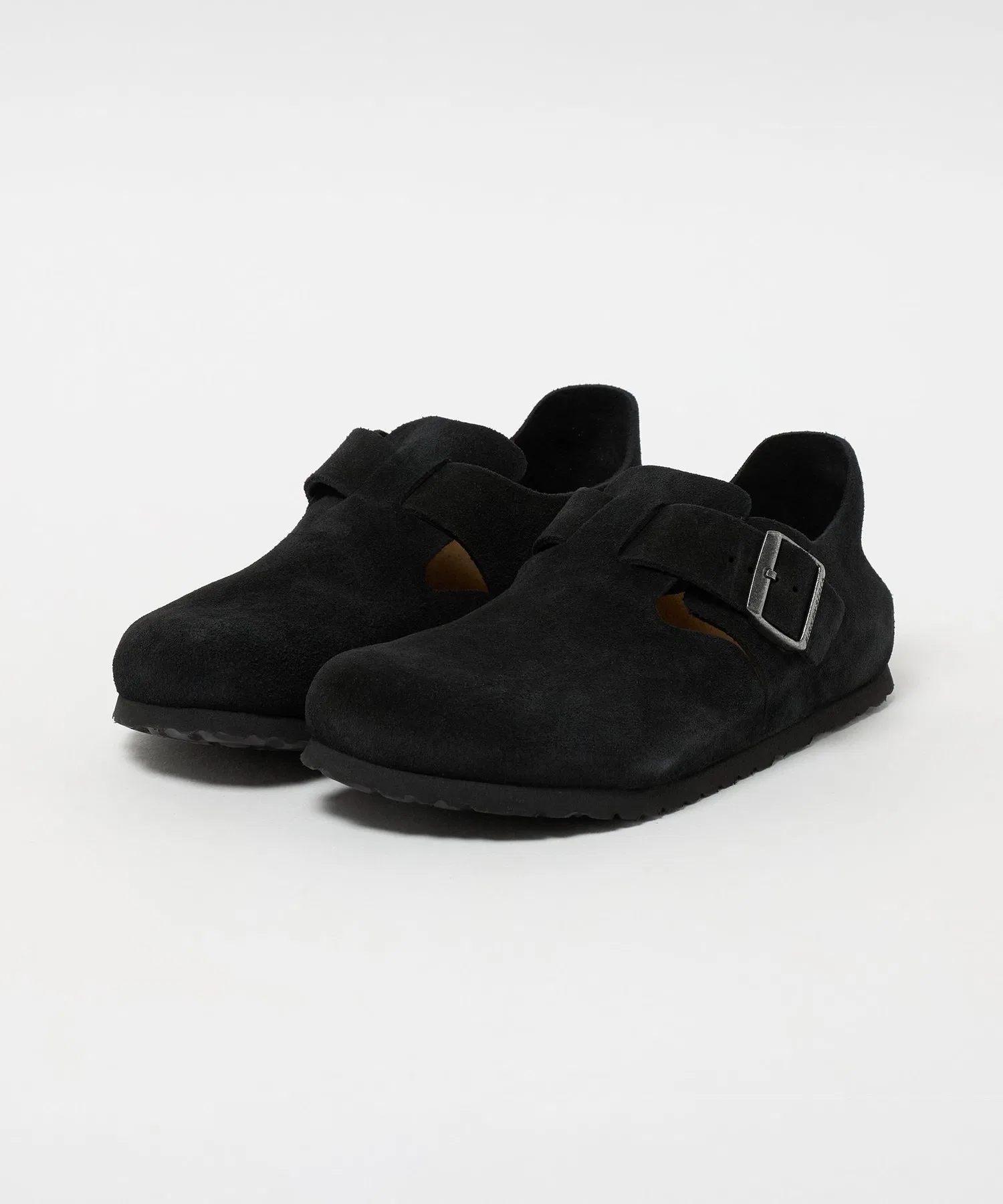 Мужские кожаные клоги BIRKENSTOCK London чёрные — фото 2