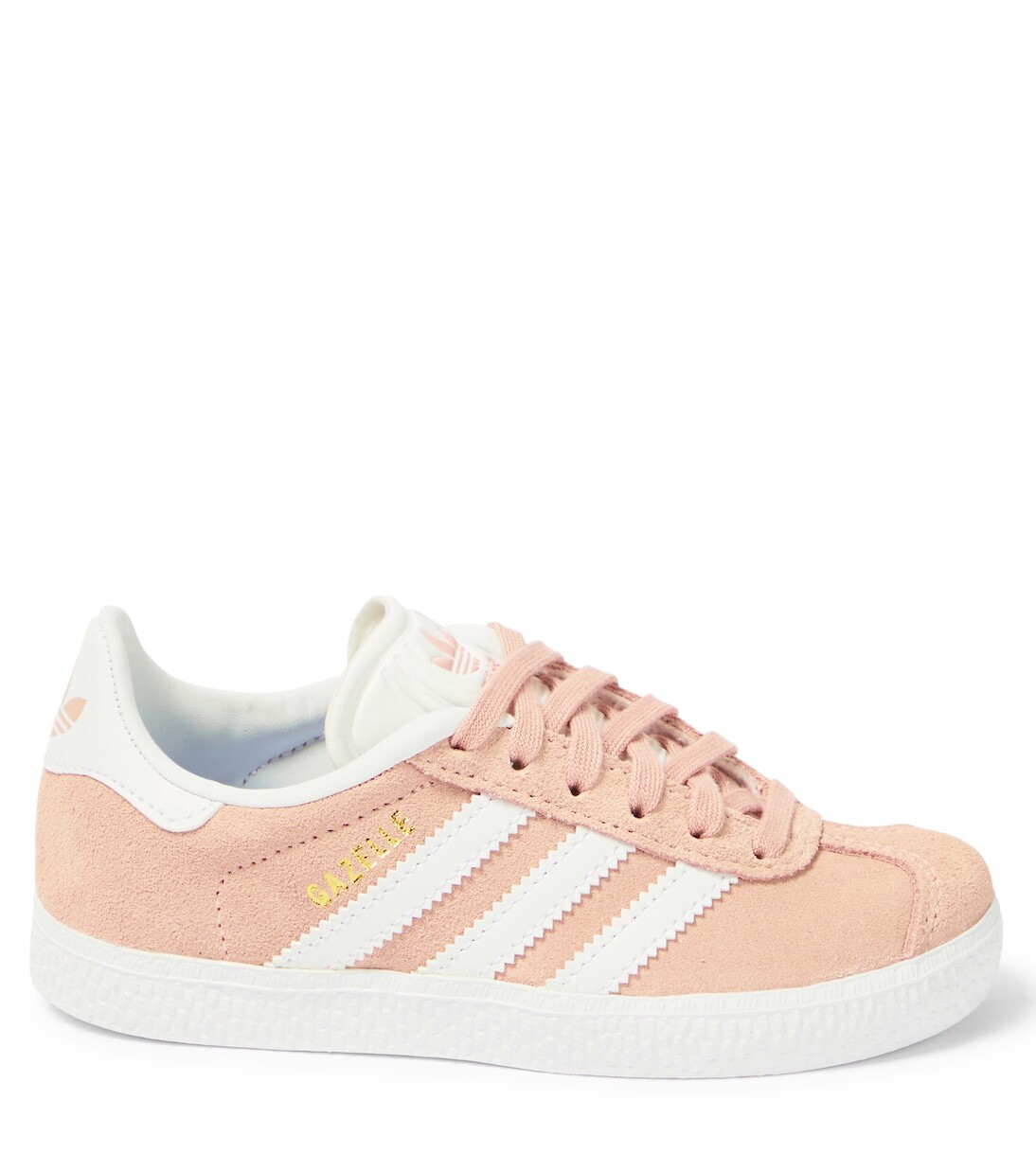 Кроссовки gazelle замшевые Adidas Originals Kids, розовый — фото 4