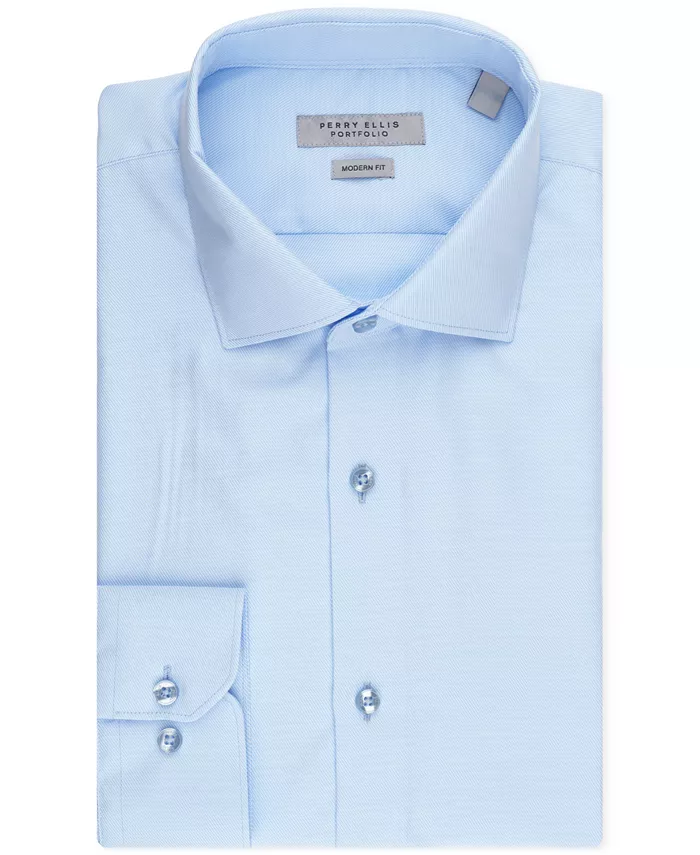 

Мужская рубашка из твила Perry Ellis Portfolio, синий