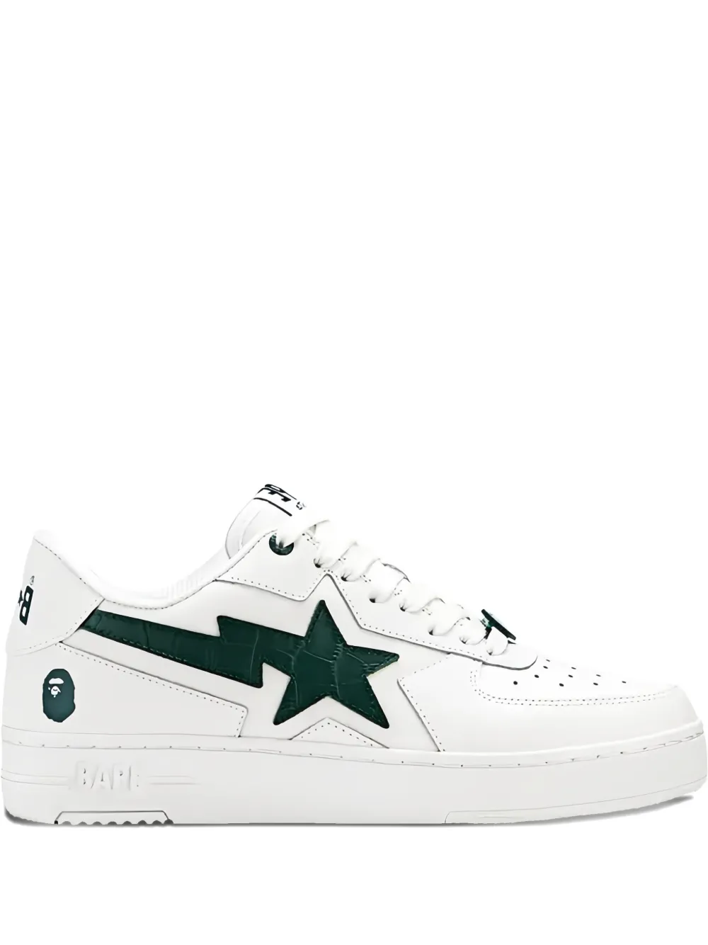 

Кроссовки Icon из крокодиловой кожи A BATHING APE, белый