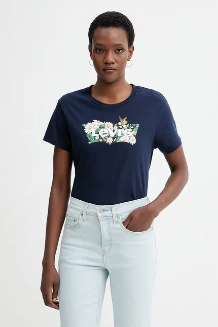 Футболка с коротким рукавом The Perfect Tee Levi's, синий