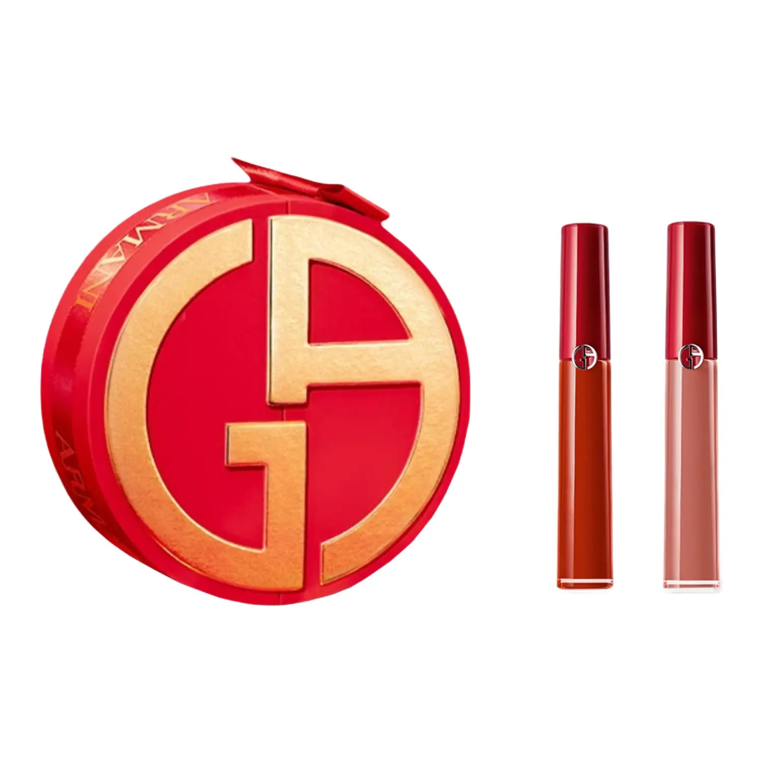 Подарочный набор жидких губных помад Giorgio Armani Lip Maestro 206 + 214