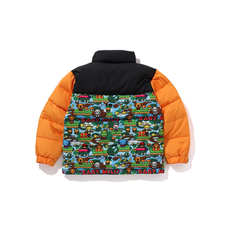 Детская пуховая куртка A BATHING APE, черная — фото 3