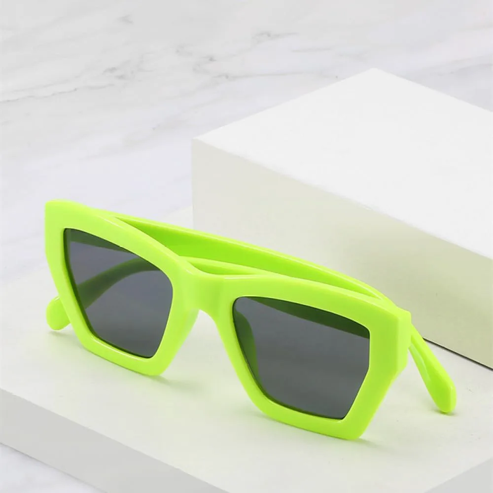 

Солнцезащитные очки MUTYNE в стиле ретро для женщин, «кошачий глаз», желеобразно-зеленые, мужские солнцезащитные очки UV400, многоугольные, квадратные, Blue