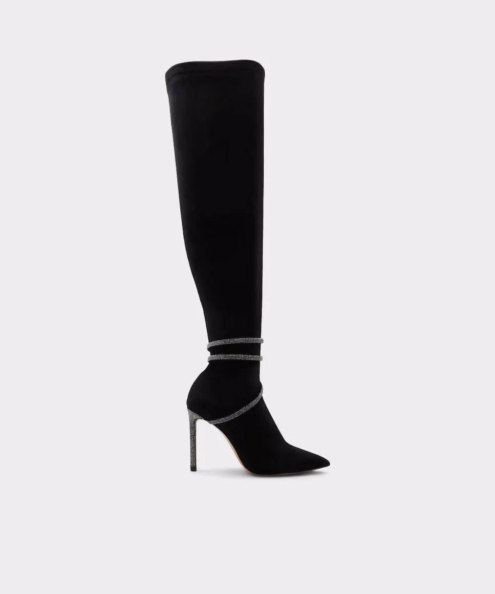 

Женские текстильные сапоги с острым носком Aldo, черный