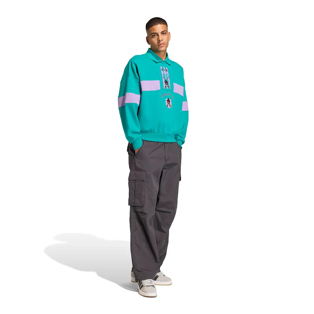 Брюки-карго adidas Originals в стиле 90-х, альтернативный спортивный стиль, с эффектом потертости, серый — фото 4